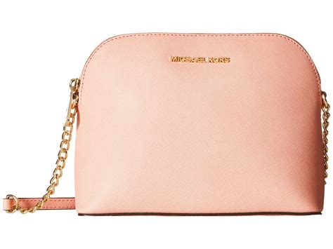 michael kors pink dome crossbody|Michael Kors saffiano crossbody bag.